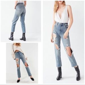 NWT BDG Distressed High-Rise Straight Narrow Jean​​​​